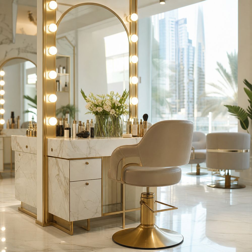 Glossed hair finish
